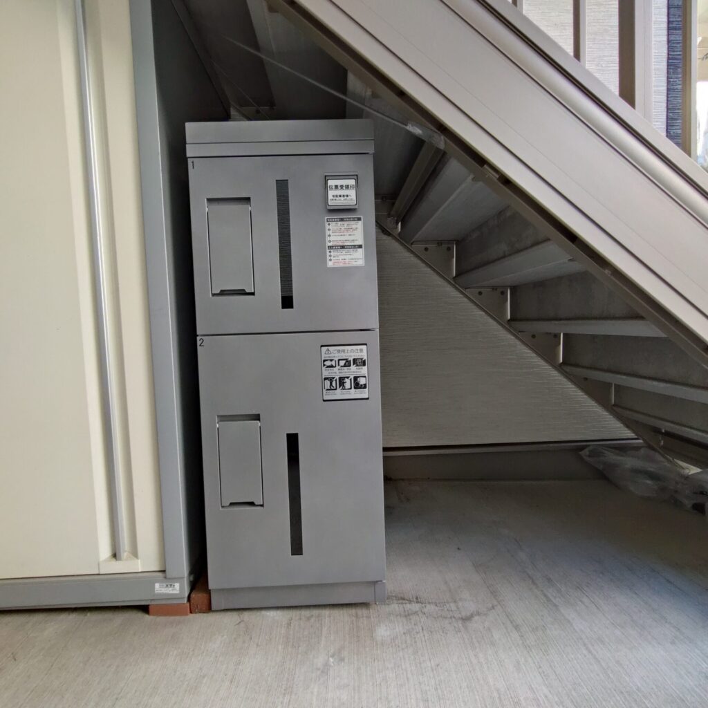 屋外設置 プッシュ式宅配ボックス2ボックスタイプ - 宅配ボックスの